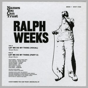 Ralph Weeks - Let Me Do My Thing